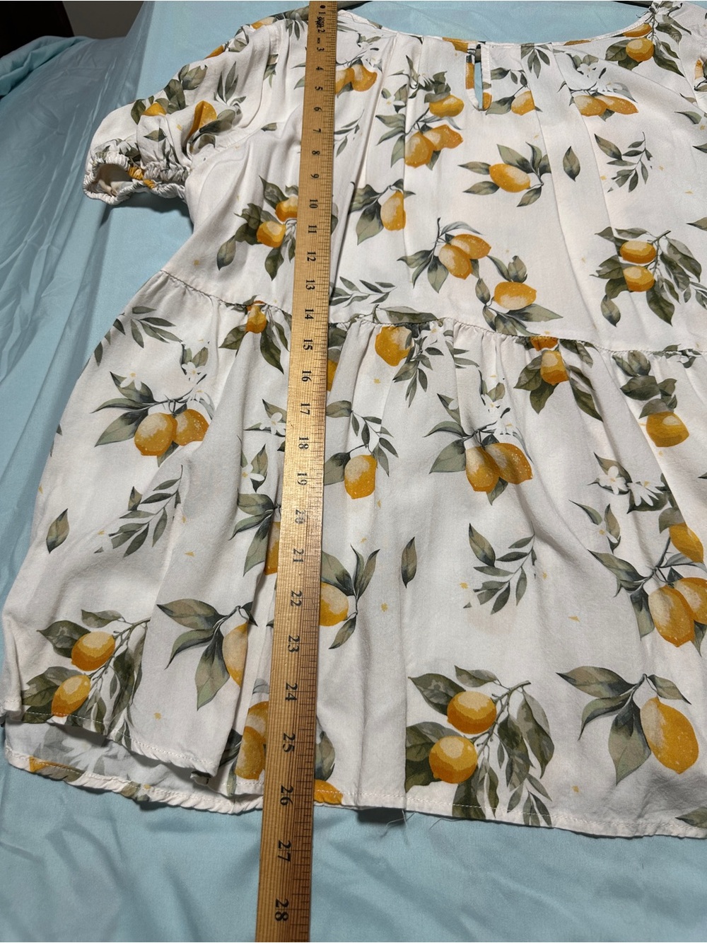 BloomChic White Tunic with Yellow Lemon Print - Picture 2 of 7